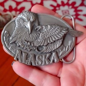 Alaskan eagle belt buckle R.H.Sales Anchorage Alaska